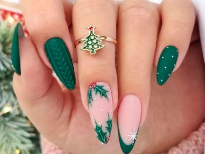 Uñas Acrilicas Navideña...